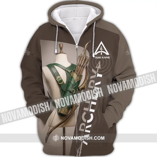Unisex Shirt - Custom Archery 3D Shirt Zipper Hoodie / S T-shirt