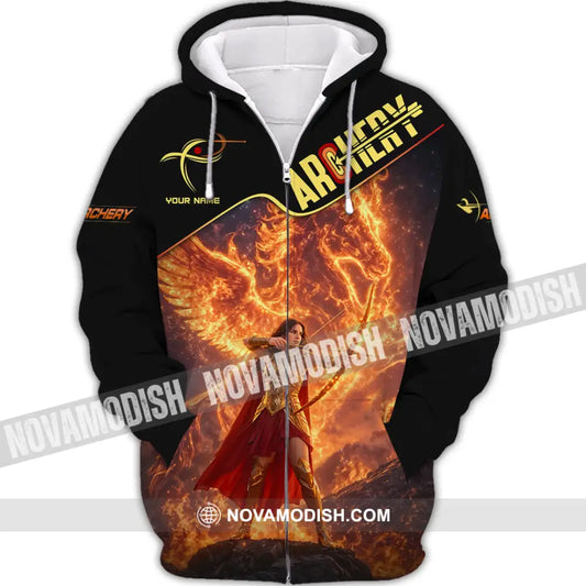 Unisex Shirt - Custom Archery 3D Shirt Zipper Hoodie / S T-shirt