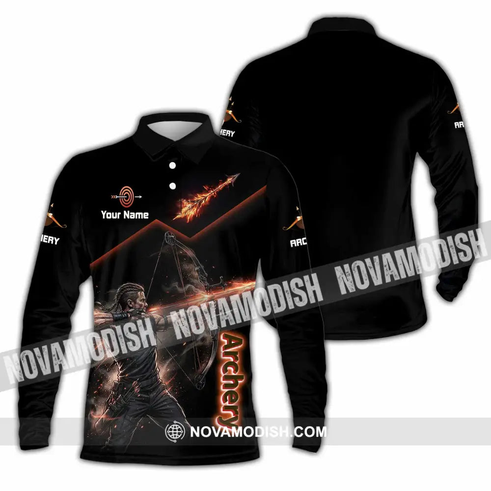 Unisex Shirt - Custom Archery Shirt - Long Sleeve Polo / S - T-shirt