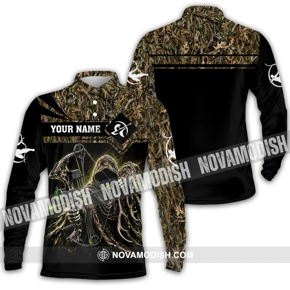 Unisex Shirt - Custom Archery Shirt - Long Sleeve Polo / S - T-shirt