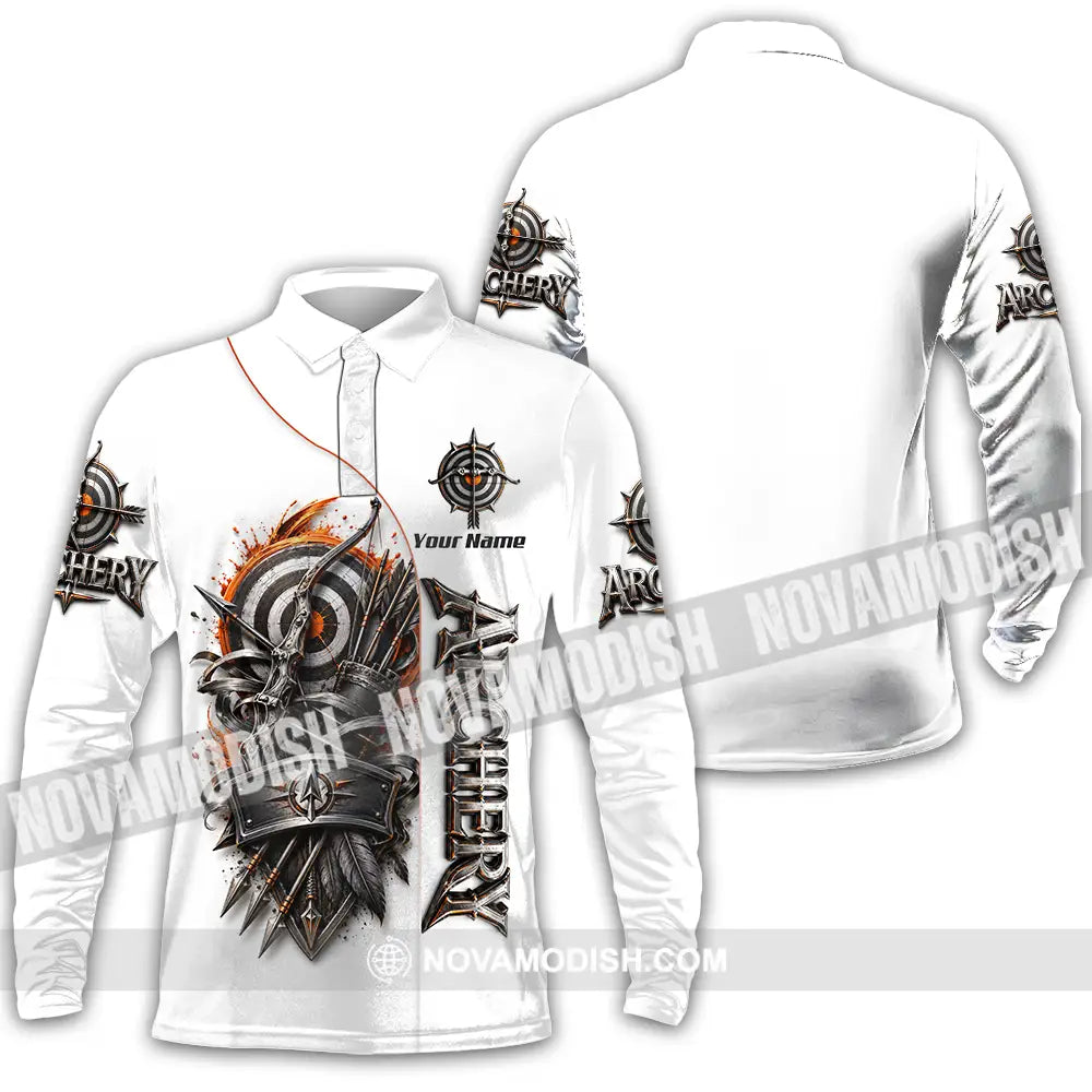 Unisex Shirt - Custom Archery Shirt - Long Sleeve Polo / S - T-shirt