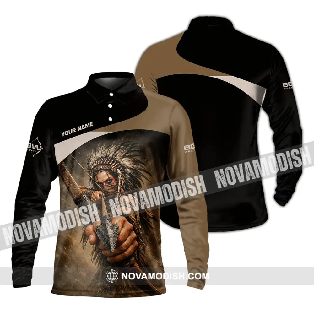 Unisex Shirt - Custom Archery Shirt - Long Sleeve Polo / S - T-shirt