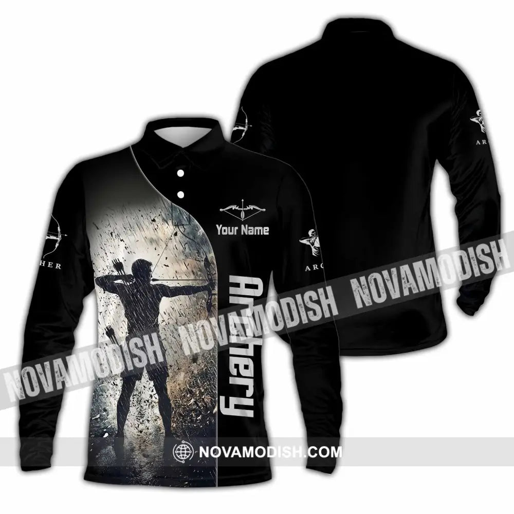 Unisex Shirt - Custom Archery Shirt - Long Sleeve Polo / S - T-shirt