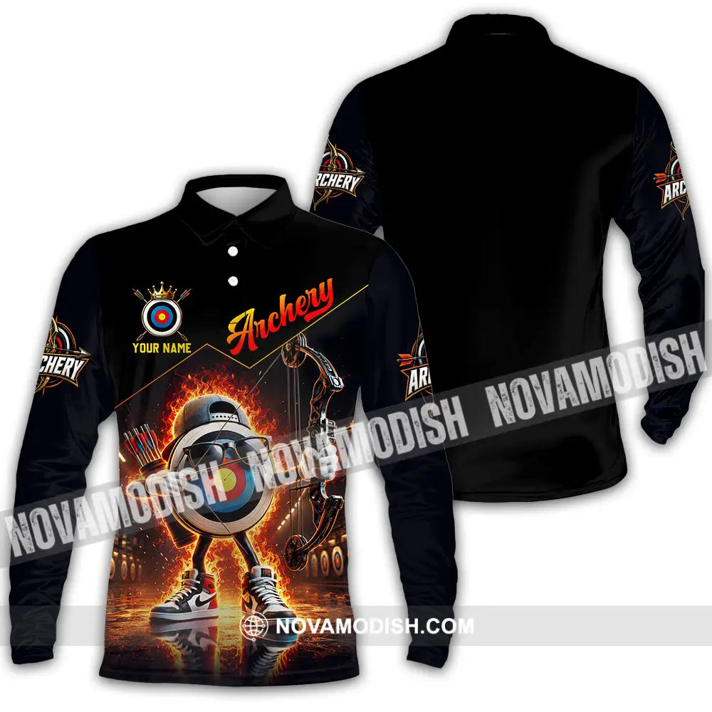 Unisex Shirt - Custom Archery Shirt - Long Sleeve Polo / S - T-shirt