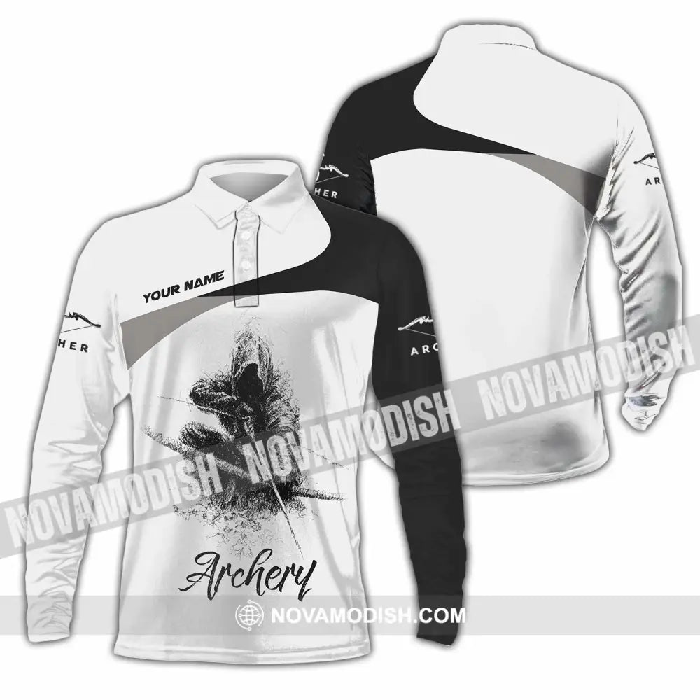 Unisex Shirt - Custom Archery Shirt - Long Sleeve Polo / S - T-shirt