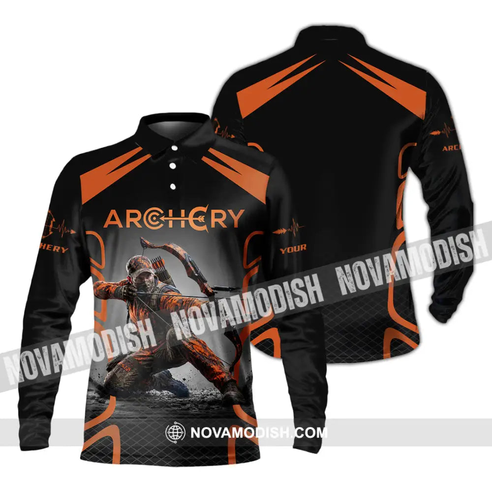 Unisex Shirt - Custom Archery Shirt - Long Sleeve Polo / S - T-shirt