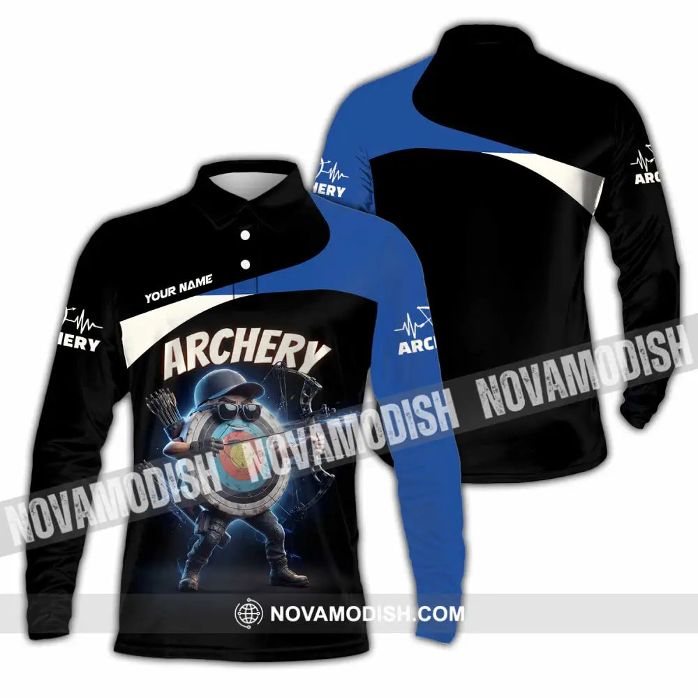 Unisex Shirt - Custom Archery Shirt - Long Sleeve Polo / S - T-shirt