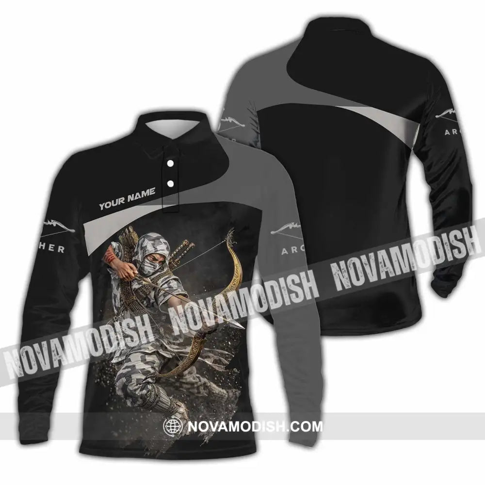 Unisex Shirt - Custom Archery Shirt - Long Sleeve Polo / S - T-shirt