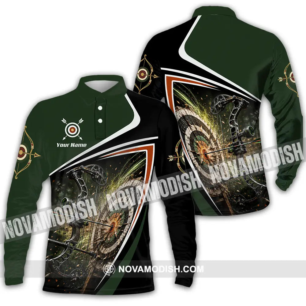 Unisex Shirt - Custom Archery Shirt - Long Sleeve Polo / S - T-shirt
