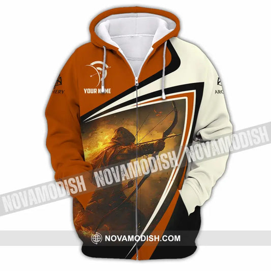 Unisex Shirt - Custom Archery Lover Sport Shirt Zipper Hoodie / S T-shirt