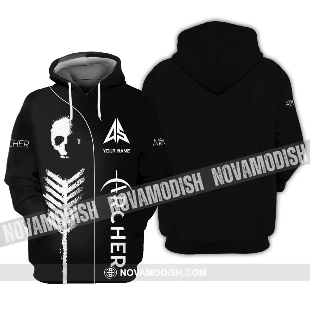 Unisex Shirt - Custom Archery Skullcap Archery Player Shirt Hoodie / S T-shirt