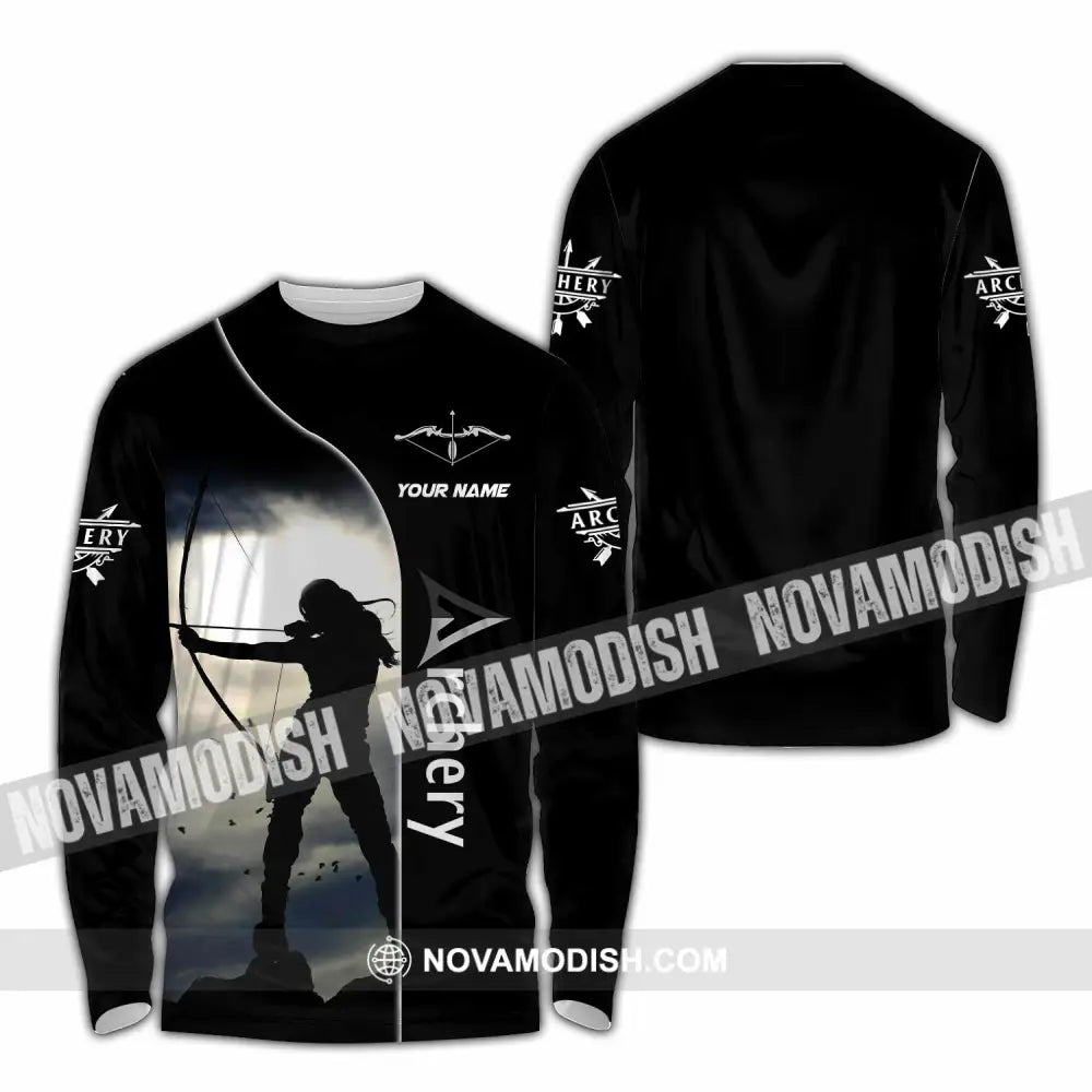 Unisex Shirt - Custom Archery Sport Lover Shirt Long Sleeve Shirt / S T-shirt