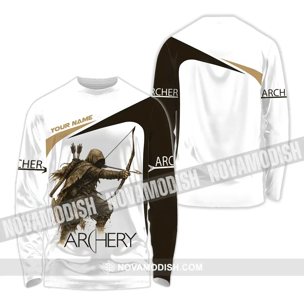 Unisex Shirt - Custom Archery Sport Lover Shirt Long Sleeve Shirt / S T-shirt