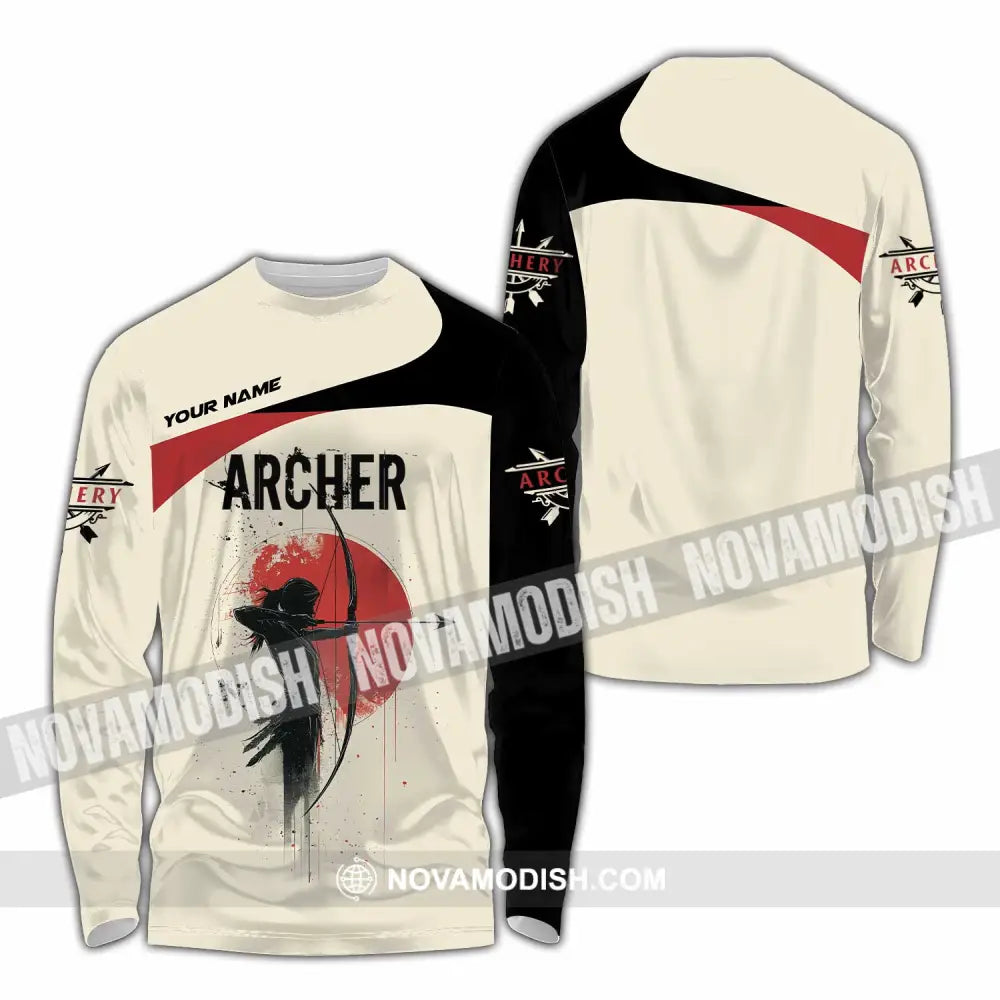Unisex Shirt - Custom Archery Sport Lover Shirt Long Sleeve Shirt / S T-shirt