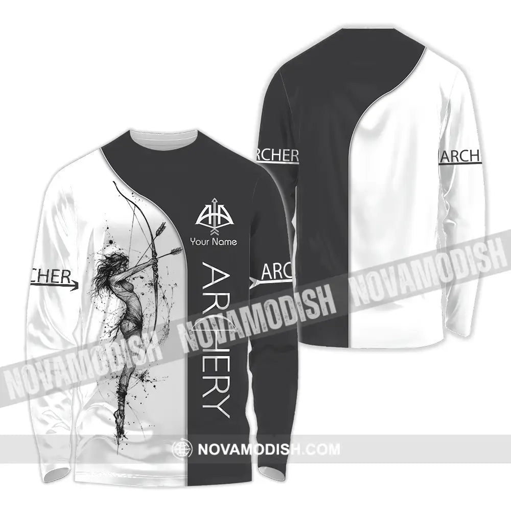 Unisex Shirt - Custom Archery Sport Lover Shirt Long Sleeve Shirt / S T-shirt