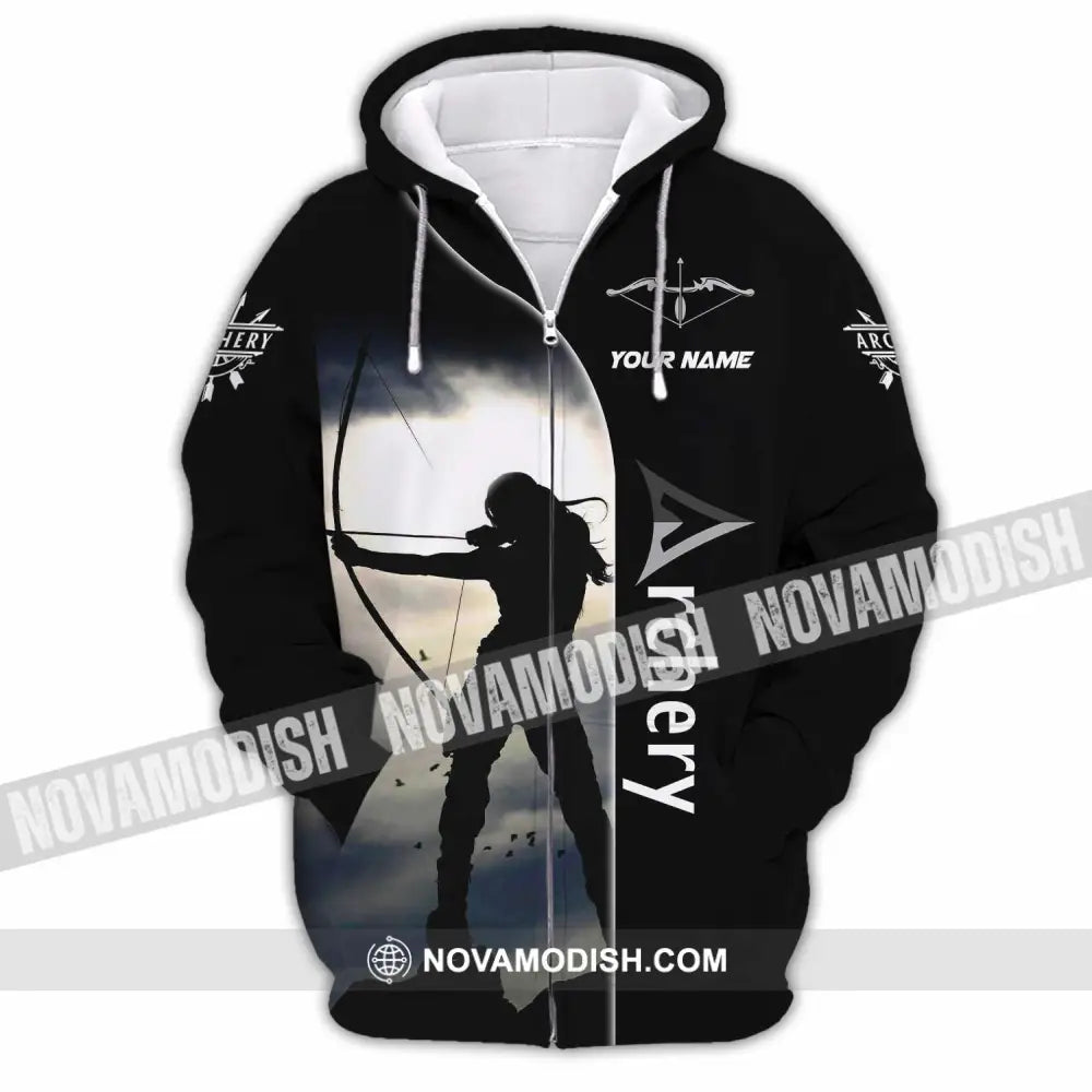 Unisex Shirt - Custom Archery Sport Lover Shirt Zipper Hoodie / S T-shirt