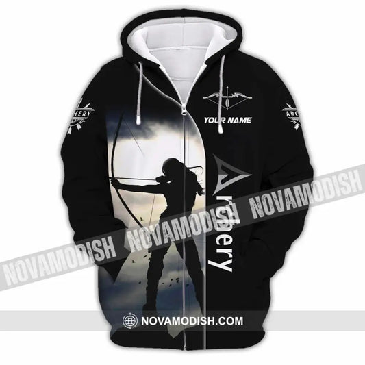 Unisex Shirt - Custom Archery Sport Lover Shirt Zipper Hoodie / S T-shirt
