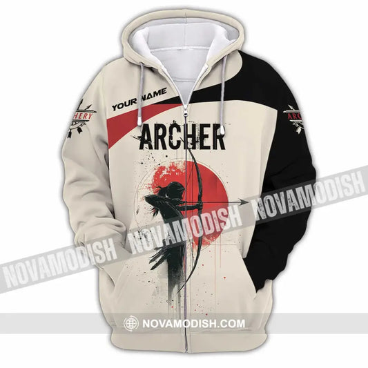 Unisex Shirt - Custom Archery Sport Lover Shirt Zipper Hoodie / S T-shirt