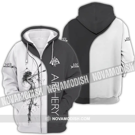 Unisex Shirt - Custom Archery Sport Lover Shirt Zipper Hoodie / S T-shirt