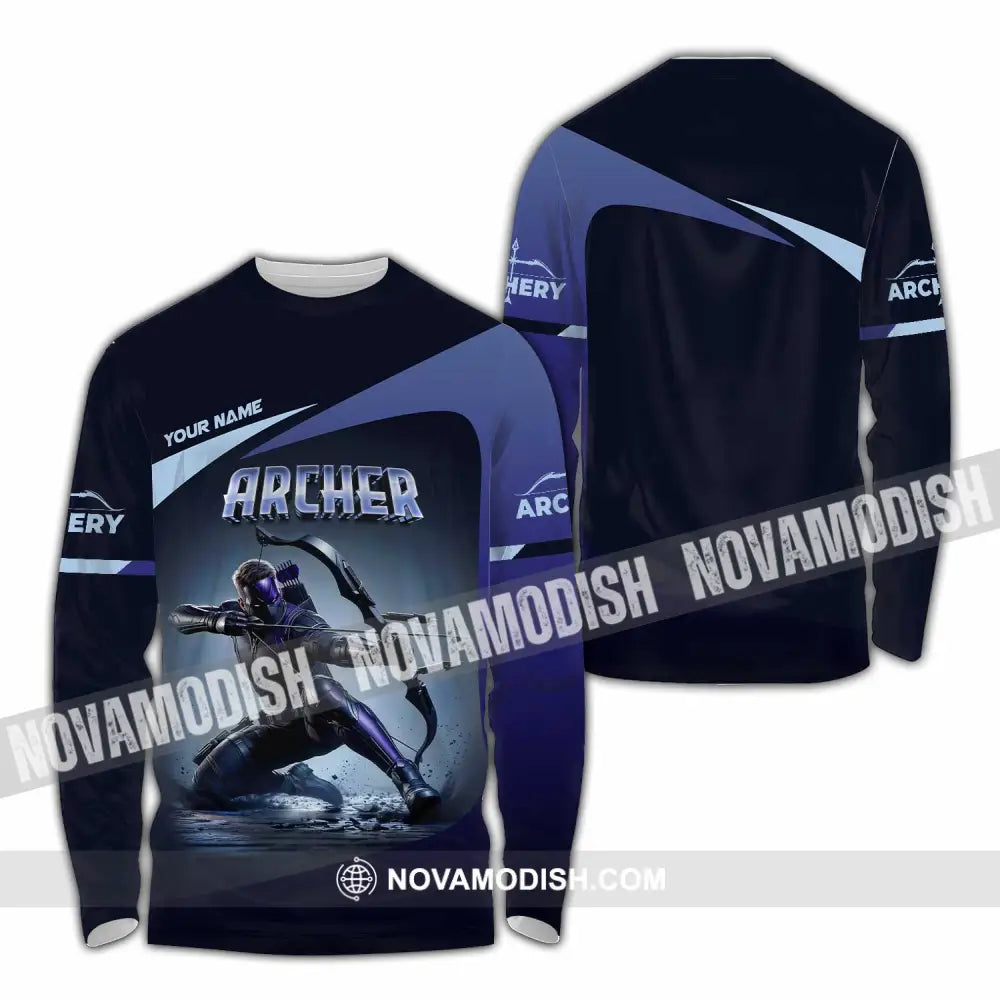 Unisex Shirt - Custom Archery Warrior Sport Shirt Long Sleeve Shirt / S T-shirt
