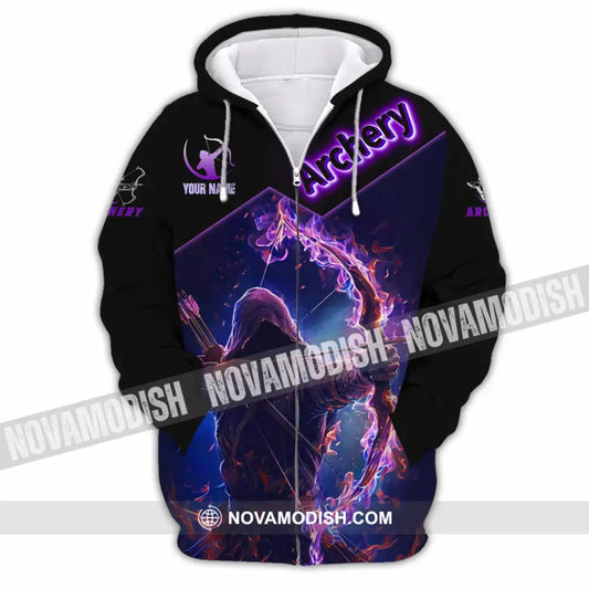 Unisex Shirt - Custom Archery Shirt Zipper Hoodie / S T-shirt