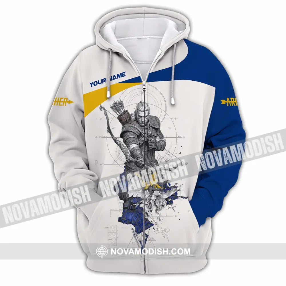 Unisex Shirt - Custom Archery Shirt - Zipper Hoodie / S - T-shirt