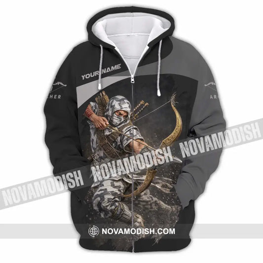 Unisex Shirt - Custom Archery Shirt - Zipper Hoodie / S - T-shirt