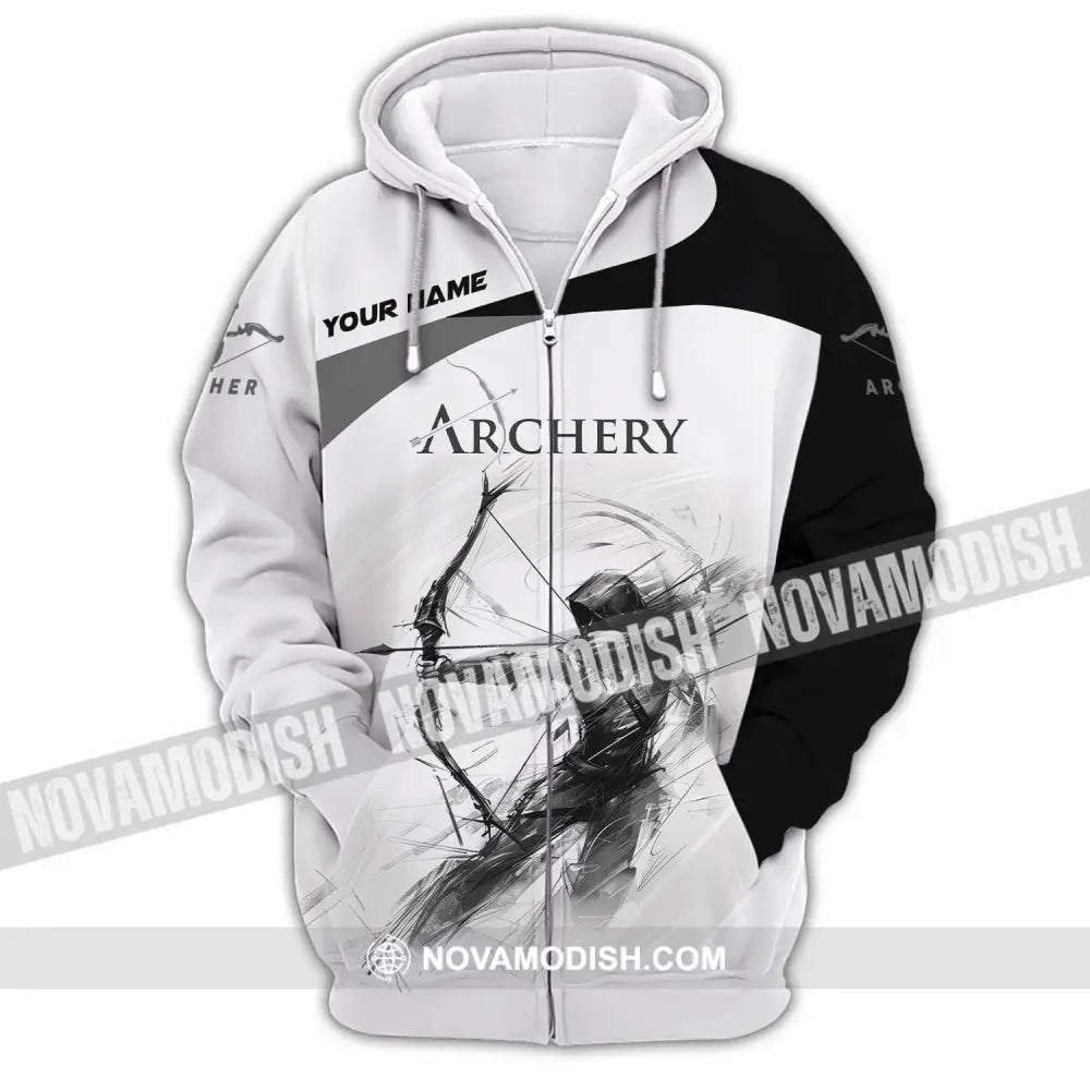 Unisex Shirt - Custom Archery Shirt Zipper Hoodie / S T-shirt