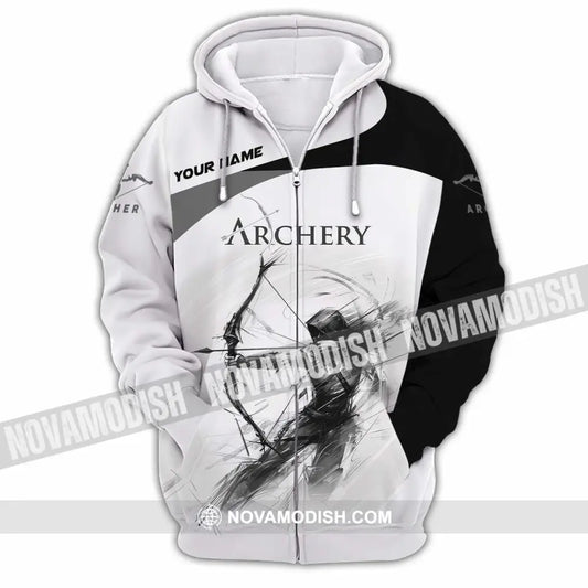 Unisex Shirt - Custom Archery Shirt Zipper Hoodie / S T-shirt
