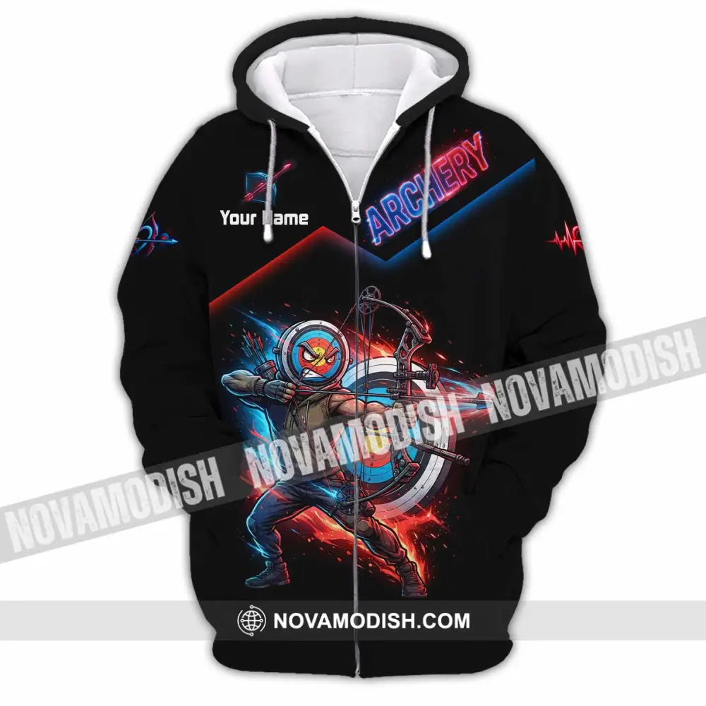 Unisex Shirt - Custom Archery Shirt - Zipper Hoodie / S - T-shirt