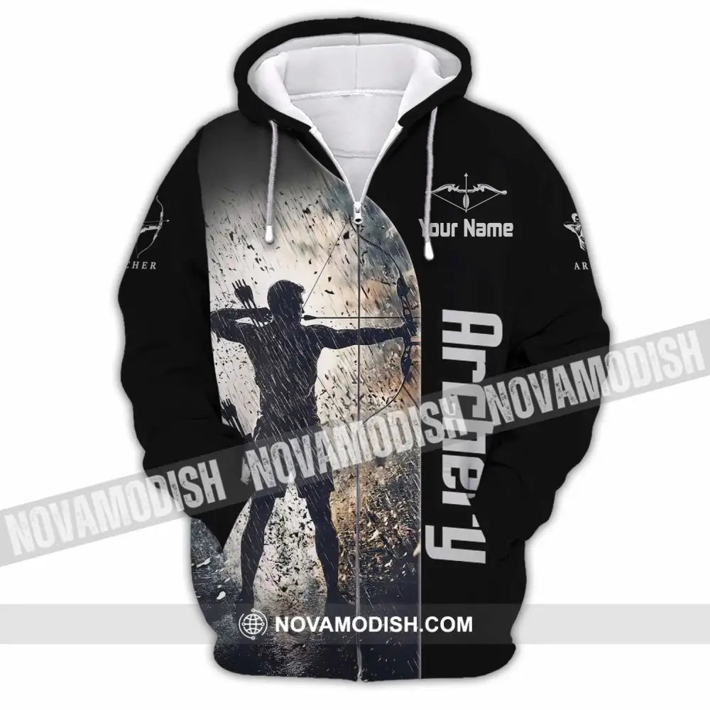 Unisex Shirt - Custom Archery Shirt - Zipper Hoodie / S - T-shirt