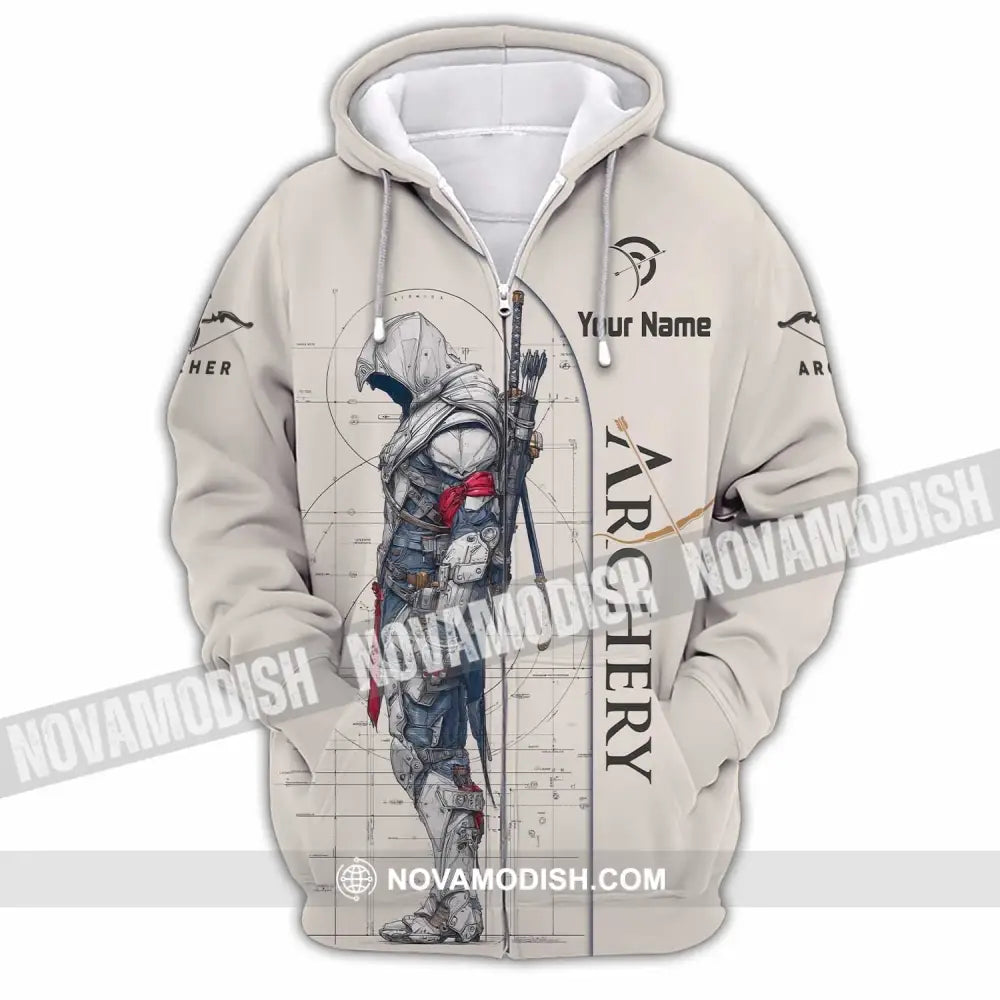 Unisex Shirt - Custom Archery Shirt - Zipper Hoodie / S - T-shirt