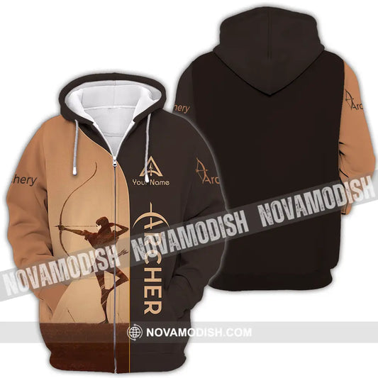 Unisex Shirt - Custom Archery Shirt Zipper Hoodie / S T-shirt