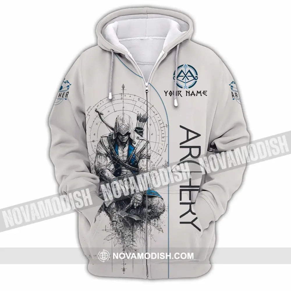 Unisex Shirt - Custom Archery Shirt Zipper Hoodie / S T-shirt