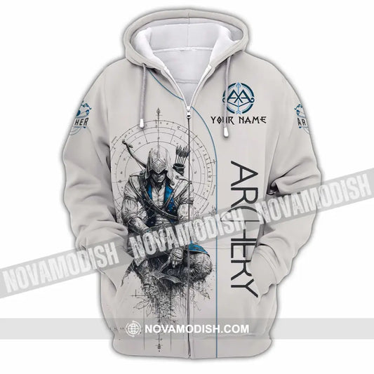 Unisex Shirt - Custom Archery Shirt Zipper Hoodie / S T-shirt