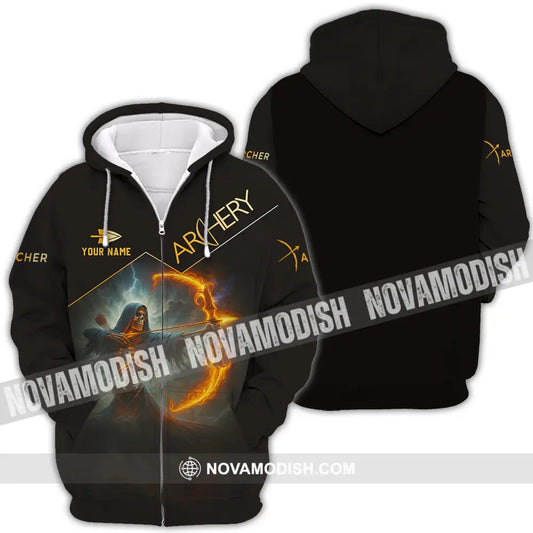 Unisex Shirt - Custom Archery Shirt Zipper Hoodie / S T-shirt
