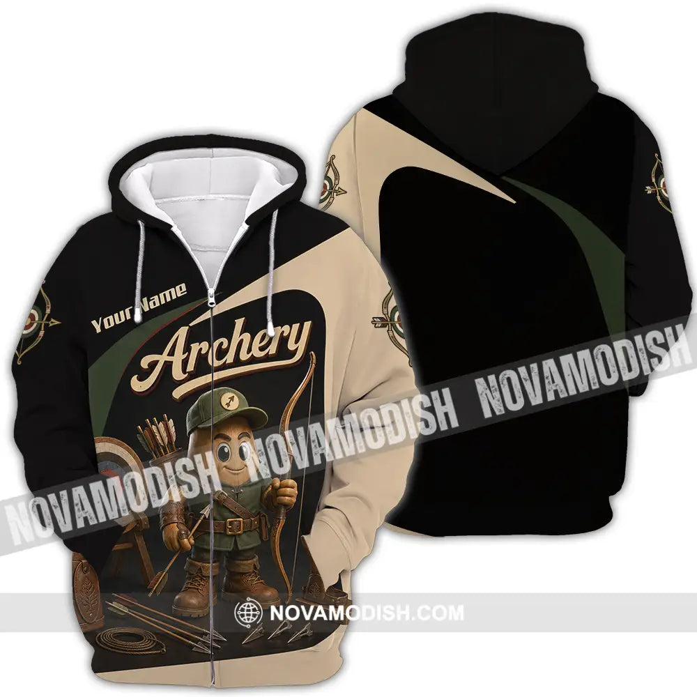 Unisex Shirt - Custom Archery Shirt - Zipper Hoodie / S - T-shirt