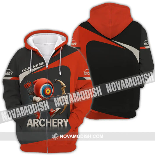 Unisex Shirt - Custom Archery Shirt Zipper Hoodie / S T-shirt
