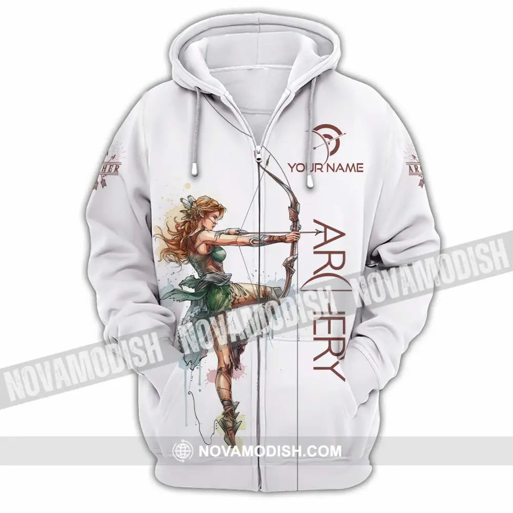 Unisex Shirt - Custom Archery Shirt Zipper Hoodie / S T-shirt