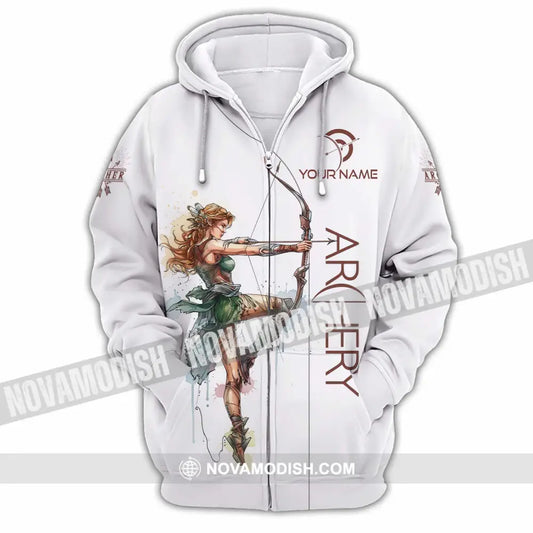 Unisex Shirt - Custom Archery Shirt Zipper Hoodie / S T-shirt