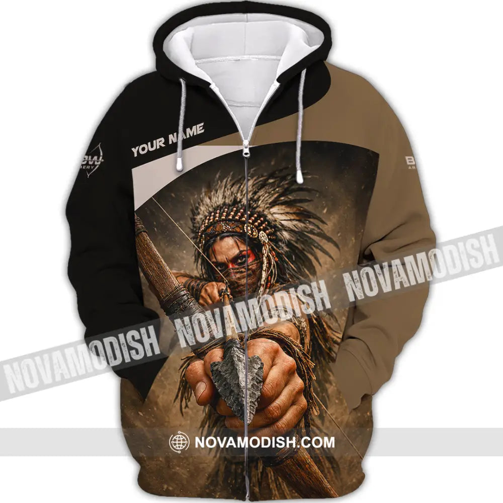 Unisex Shirt - Custom Archery Shirt - Zipper Hoodie / S - T-shirt