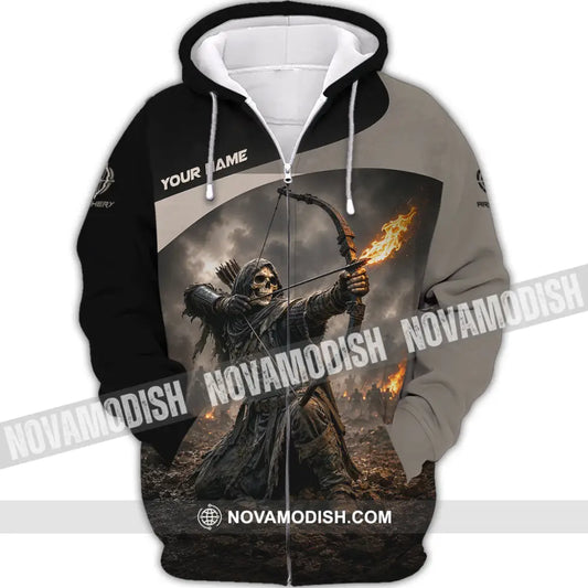 Unisex Shirt - Custom Archery Shirt - Zipper Hoodie / S - T-shirt