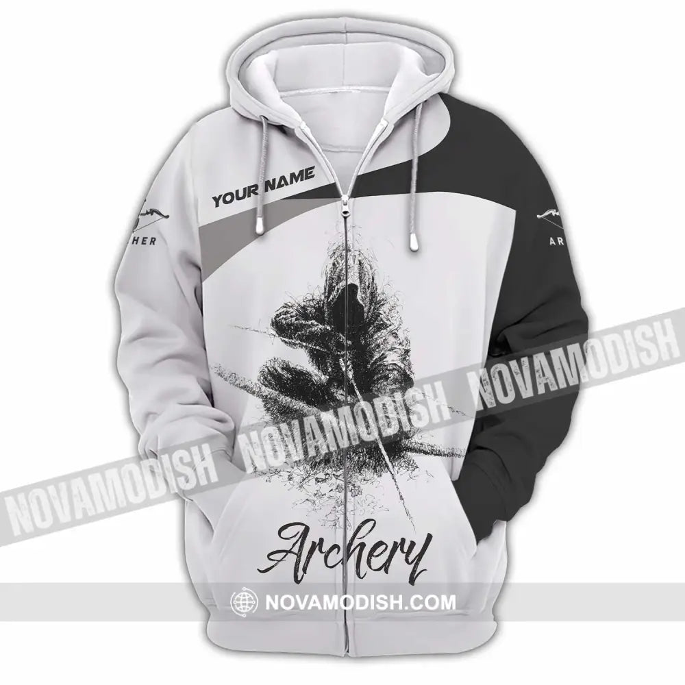 Unisex Shirt - Custom Archery Shirt - Zipper Hoodie / S - T-shirt