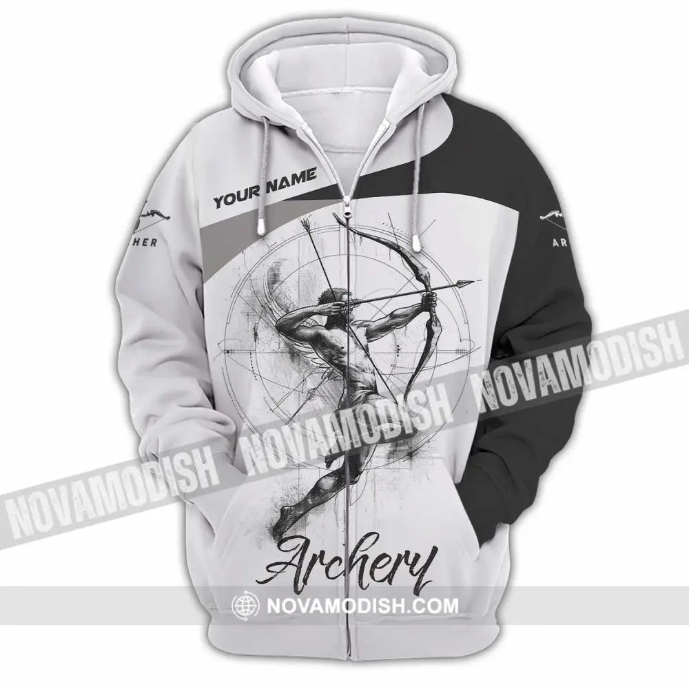 Unisex Shirt - Custom Archery Shirt - Zipper Hoodie / S - T-shirt