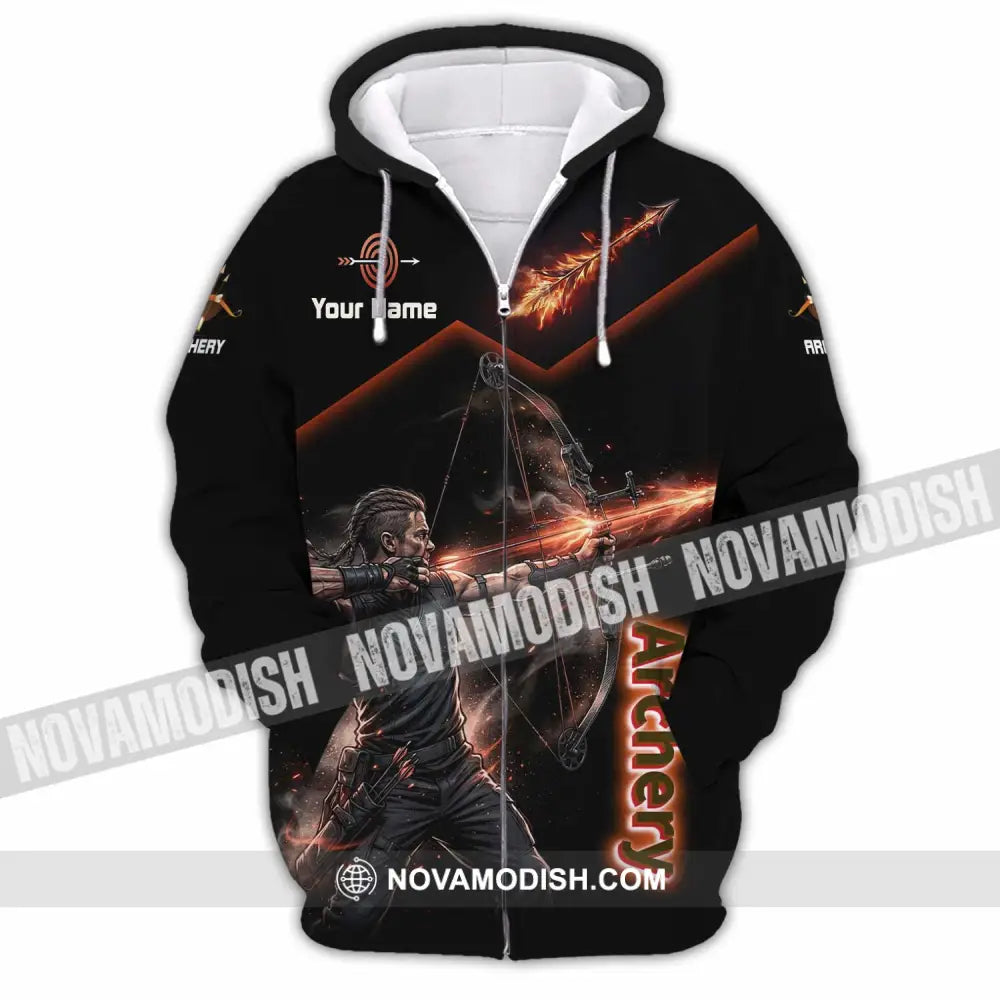 Unisex Shirt - Custom Archery Shirt - Zipper Hoodie / S - T-shirt