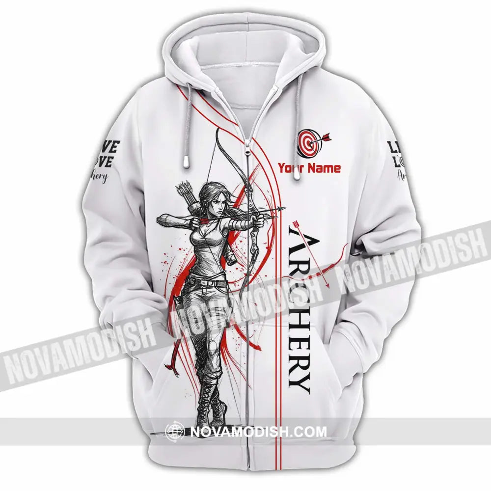 Unisex Shirt - Custom Archery Shirt - Zipper Hoodie / S - T-shirt
