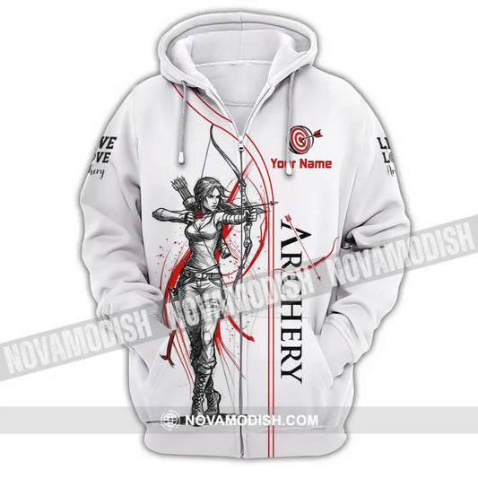 Unisex Shirt - Custom Archery Shirt - Zipper Hoodie / S - T-shirt