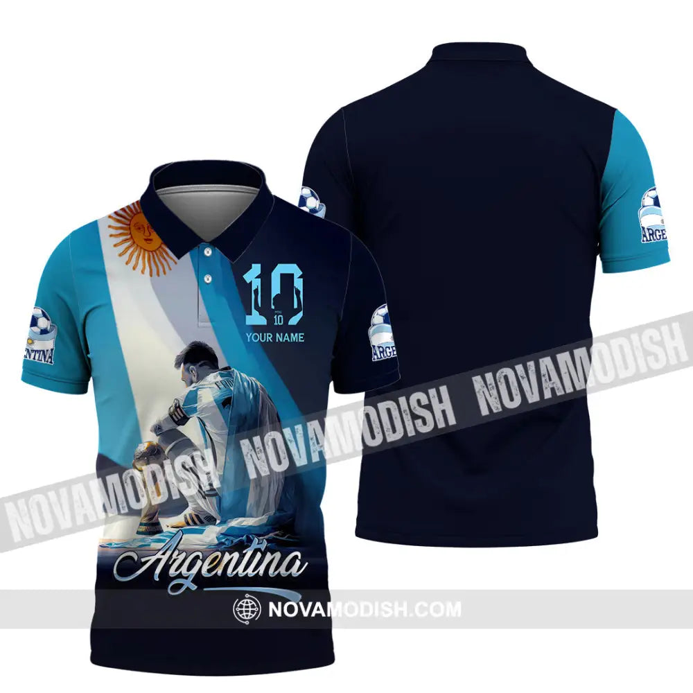 Unisex Shirt - Custom Argentina 3D Shirt Polo Shirt / S T-shirt
