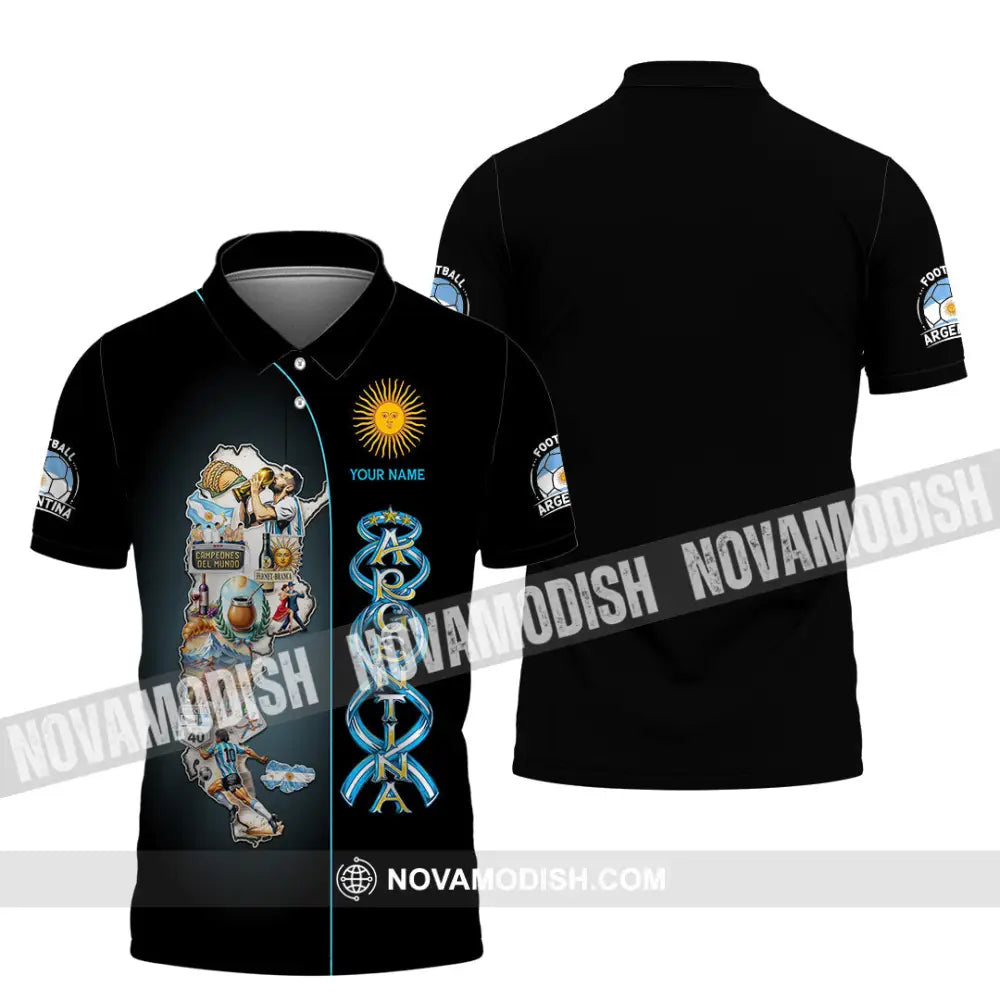 Unisex Shirt - Custom Argentina 3D Shirt Polo Shirt / S T-shirt