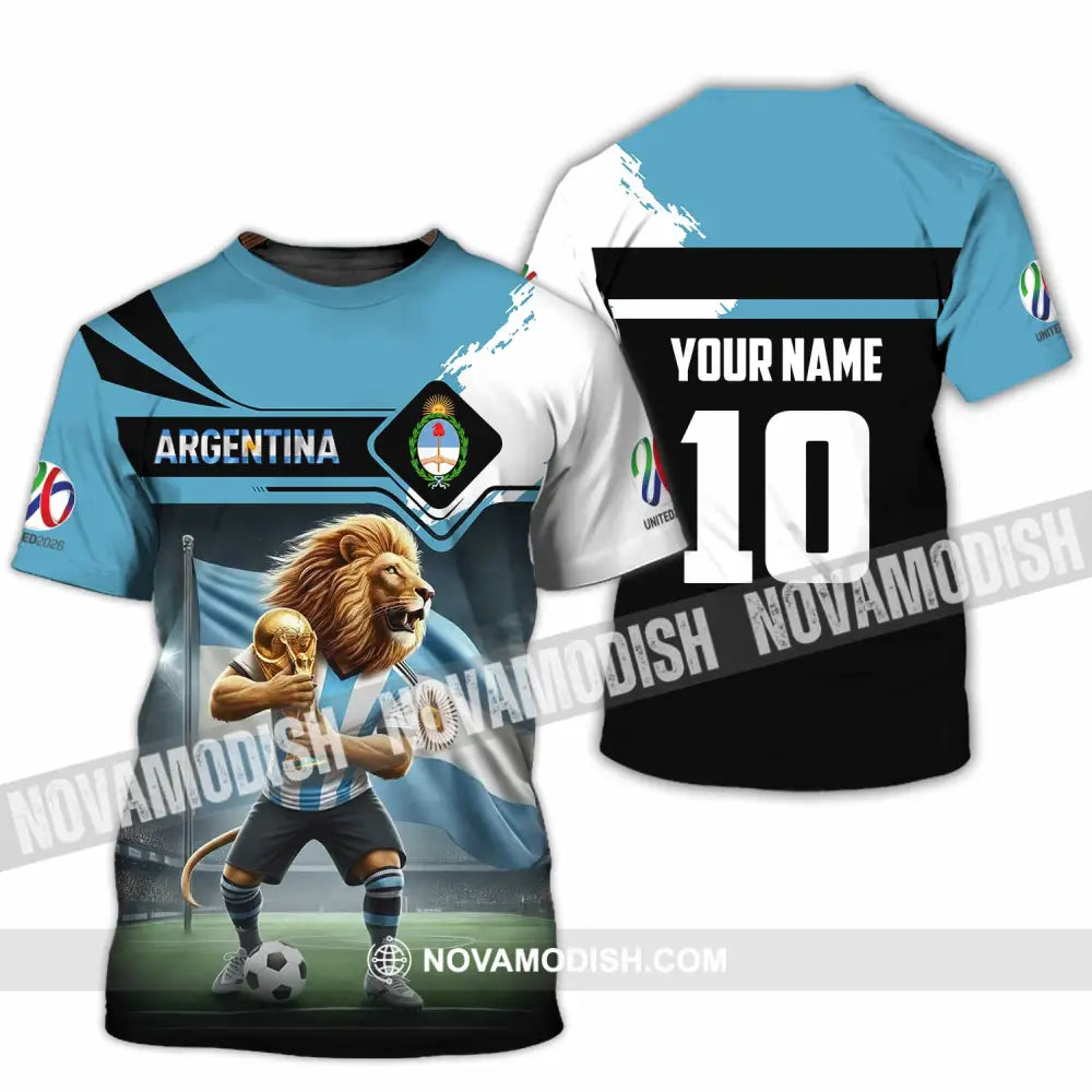 Unisex Shirt - Custom Argentina 3D Shirt T-Shirt / S T-shirt